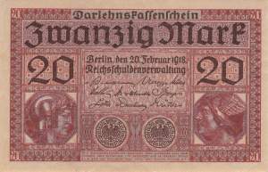 20 Mark Serie N ro 55 1918